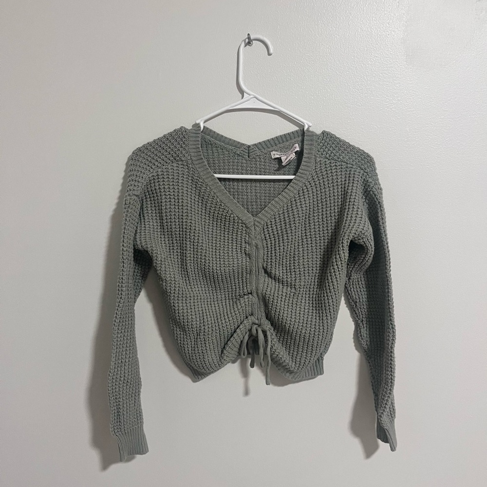 Sincerely Jules Green V-Neck Sweater